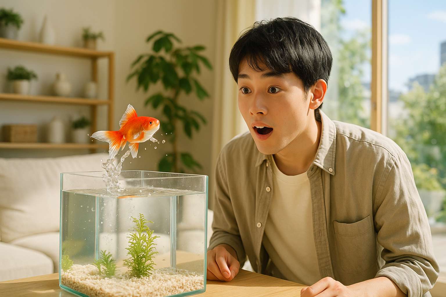 金魚鉢から飛び出して ヨドバシ.com - GEX ジェックス 匠の技が生きる金魚鉢 中