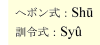 スペル教えて下さい 子供の名前が しゅう というのですが アルフ Yahoo 知恵袋