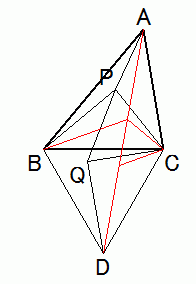 Yahoo!知恵袋鋭角三角形ABCの内部の点でAP+BP+CPを最小にする点Pはどんな位置にありますか？