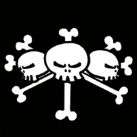 ワンピースの 黒ひげ海賊団 の海賊旗をみたいので のせてくだ Yahoo 知恵袋