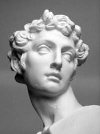 石膏製品 古代ギリシャ男性の顔-