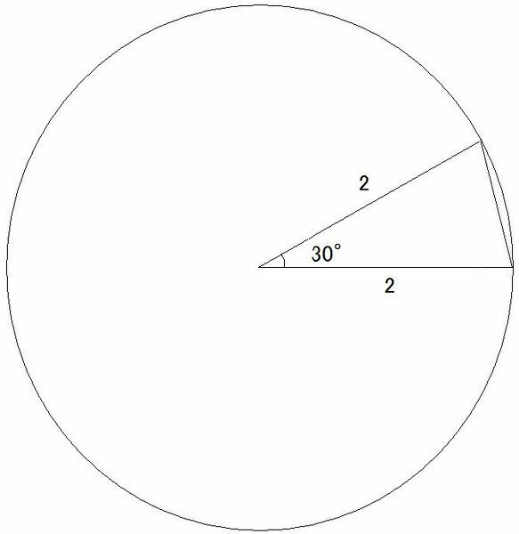 半径2 の円に内接する正十二角形の面積を教えて下さい 内 Yahoo 知恵袋