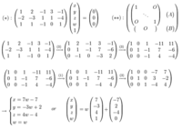 行列の掃き出し法のやり方 この連立方程式を行列の掃き出し法で答 Yahoo 知恵袋