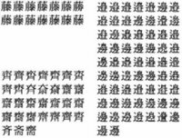 澤 の漢字についてつくりの幸の部分の一番下の横線が長いものと短い物と2 Yahoo 知恵袋