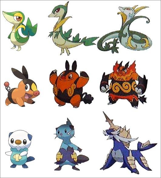 コロコロイチバン ヒトモシ ゾロア ドッコラー ポカブ ミジュマル ツタージャ ツタージャ、ポカブ、ミジュマルの最終進化形態の画像をのせて下さい