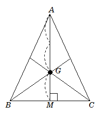 二等辺三角形の重心の求め方を教えて下さい Abcがab Acの二 Yahoo 知恵袋
