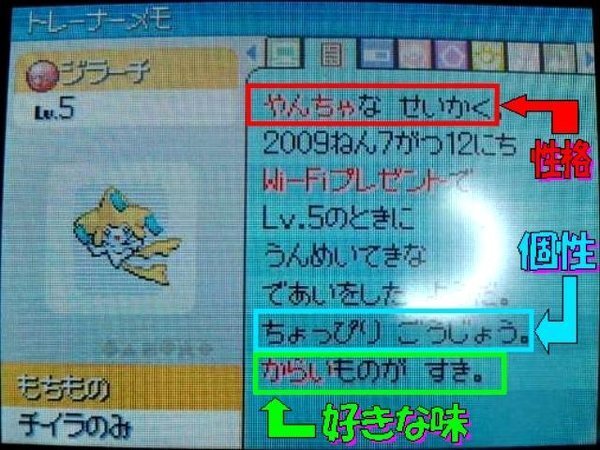 ポケモンのダイヤモンド パールのポケッチで17カレンダーナギサ Yahoo 知恵袋