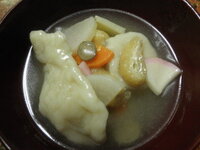 だんご汁のだんごについてさっき朝ごはんのためにだんご汁を作りました が Yahoo 知恵袋