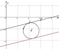 数学です 座標平面上の2点ａ 4 1 ｂ 6 1 2 を通る直線 Yahoo 知恵袋