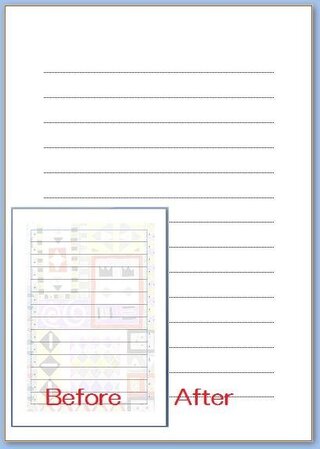 白紙にワードで 横線入りの便箋に文字を書くような感じ に設定したいのですが Yahoo 知恵袋