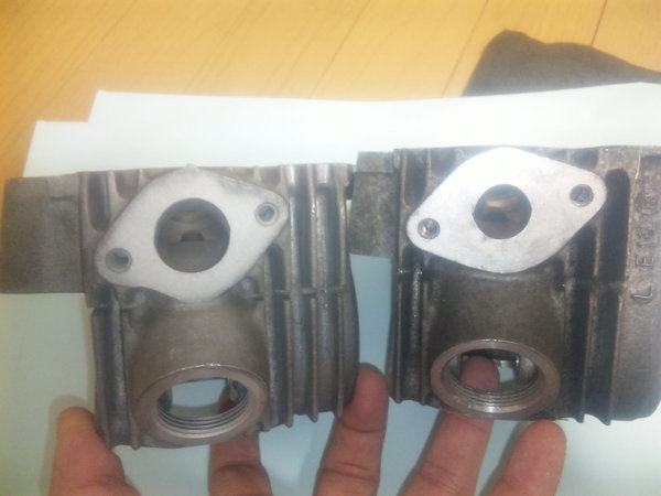 6vのダックス70のシリンダーヘッドについて質問です。 - 当方、6v