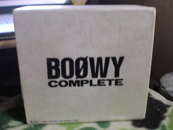 かつてBOOWYのCDBOXで『BOOWYｺﾝﾌﾟﾘｰﾄ』というCDセットがあ