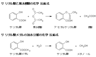 Yahoo!知恵袋サリチル酸と無水酢酸の反応を化学反応式で教えてくださいサリチル酸メチルの加水分解を化学反応式で教えてください
