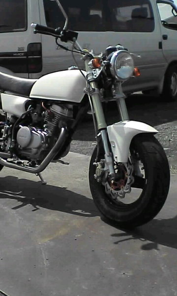 XR100モタードにKSRのフロントフォーク流用を考えています