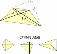 ２つの対角線の長さの和が１となる四角形ａｂｃｄのうちで面積が最大とな Yahoo 知恵袋