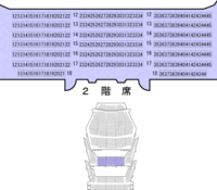 福岡サンパレスの座席表について質問です ２階１６列２１番２２番からス Yahoo 知恵袋