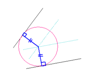 Cadの問題で 分からないので教えてください 2線分に接する円 Yahoo 知恵袋