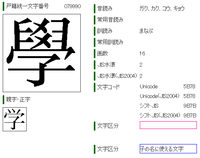 学 の旧字である 學 は子どもの名前に使えますか ネットで調べてみ Yahoo 知恵袋