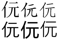 漢字の読みを教えて下さい にんべん の右に 元 がある字を出したいの Yahoo 知恵袋