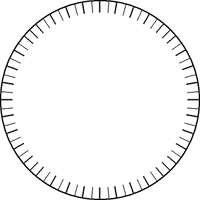 白い円に 角度が5 10 刻みくらいで 円形の分度器のような図は無いですか Yahoo 知恵袋