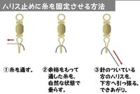 初心者なんですが サルカンとハリス止めってどんなふうにちがうんですか Yahoo 知恵袋