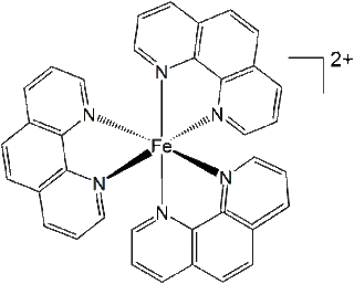 フェナントロリン鉄錯体の構造を教えてください フェナントロリンはベン Yahoo 知恵袋