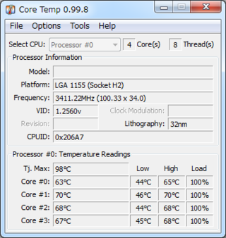 I7 2600kの温度について教えてください 本日 ふと適正な温度が気 Yahoo 知恵袋