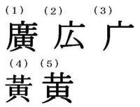 こういう字はありますか 広 いの旧漢字は 廣 ですか 私はてっきりま Yahoo 知恵袋