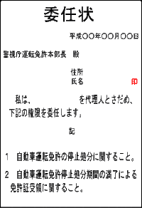 委任状の書き方について 夫が今年５月にスピード違反を犯したのですが Yahoo 知恵袋