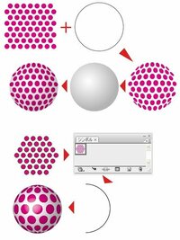 イラストレーターで球体に水玉模様を簡単に付ける方法を教えて頂けないでしょう Yahoo 知恵袋