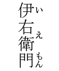 お茶の名前で伊右衛門 いえもん ってあるじゃないですか あれってどういう文 Yahoo 知恵袋