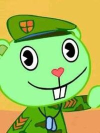 アメリカのアニメで 迷彩服を着た水色の体で緑色の帽子をかぶったキャラクター Yahoo 知恵袋