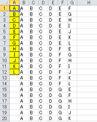 順列の全通りの出し方 順列の全通りの出し方excel 07です Yahoo 知恵袋