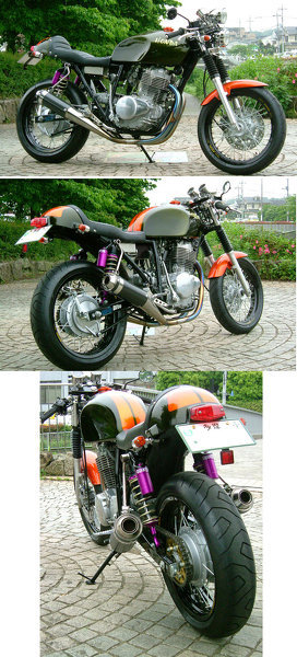 CB400SSのマフラーで純正タイプ二本出し（出来れば左右出しGS400みたい