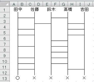 50 あみだくじ 作成 印刷