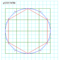 正六角形をフリーハンドでかく方法はありますか 正三角形を書いておいて Yahoo 知恵袋