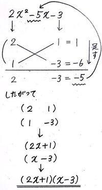 おはようございます 2x 2 5x 3を因数分解するとどうな Yahoo 知恵袋