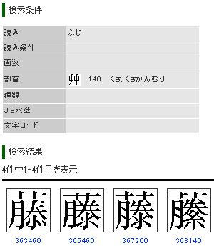 藤の草冠が十十になっている漢字を載せてください - 法務省の戸籍統一