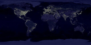 Pcのデスクトップ壁紙で 夜の世界地図の各地に光が照らされているも Yahoo 知恵袋
