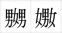漢字の質問です 男女男 という字を一文字で書いた漢字の読み方教えてくださ Yahoo 知恵袋