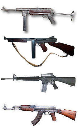 マシンガンとアサルトライフルの違いってなんですか 全自動射撃時に撃発廃 Yahoo 知恵袋