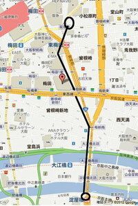 阪急梅田駅から地下鉄淀屋橋駅までの1番早い徒歩ルートを教えてください できれば Yahoo 知恵袋
