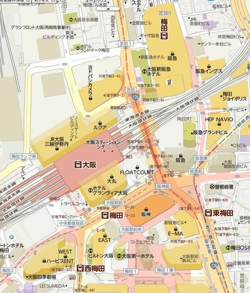 阪急梅田から地下鉄西梅田への行き方を 出来るだけ細かく分かりやすく Yahoo 知恵袋