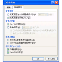 エクセル2007の校閲タブの変更グループ内の共有ブックの保護で 変更履歴付き Yahoo 知恵袋