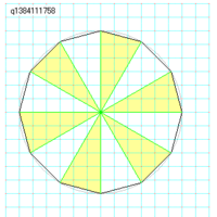図形の問題です 内角の和が１８００ である正多角形の１つの内角の大きさ Yahoo 知恵袋