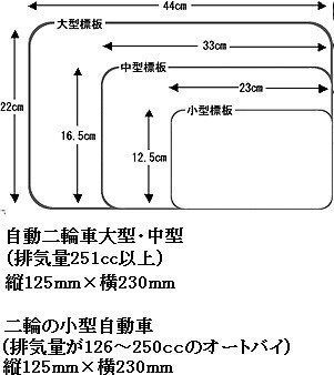 単車 ビラーゴ等 ２５０ccのナンバープレートのサイズが知りたいのですが 教え Yahoo 知恵袋