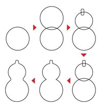 イラストレーターできれいな - ひょうたんを書く方法を教えてください 