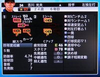 プロスピ12プロスピ12で日本ハムの吉川投手のアップデ Yahoo 知恵袋