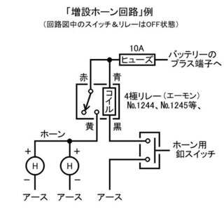 純正ホーンを残し新たに社外品のホーンとスイッチをつけたいのです Yahoo 知恵袋