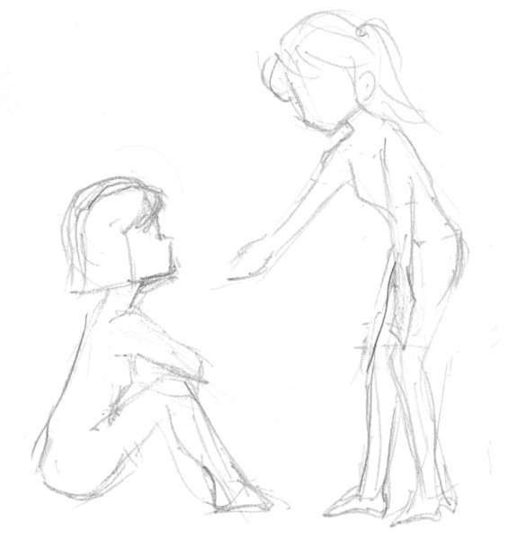 手 を 差し伸べる イラスト 横向き